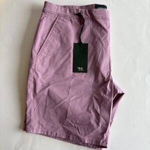 RODD‎ & GUNN Baylys Beach Shorts Mens Size 38 Purple Lilac Casual Flat Front NWT